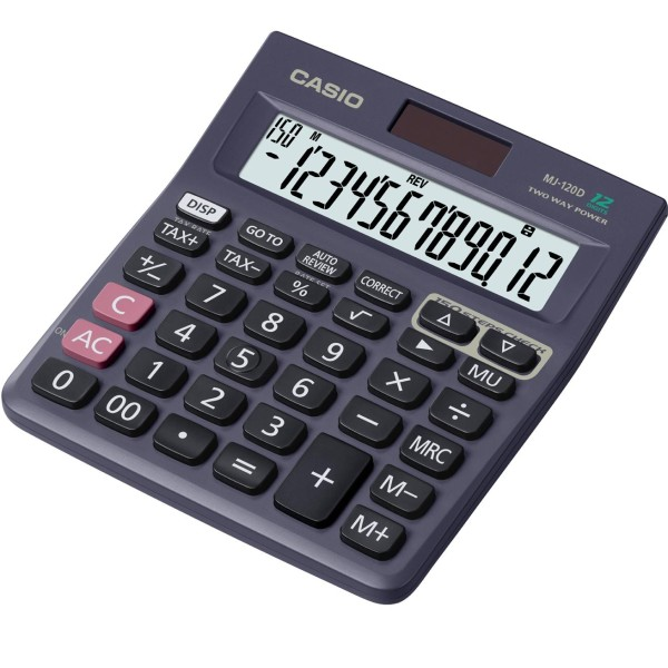 Casio Hesap Makinesi Masa Üstü 12 Hane Check Control MJ-120D Plus