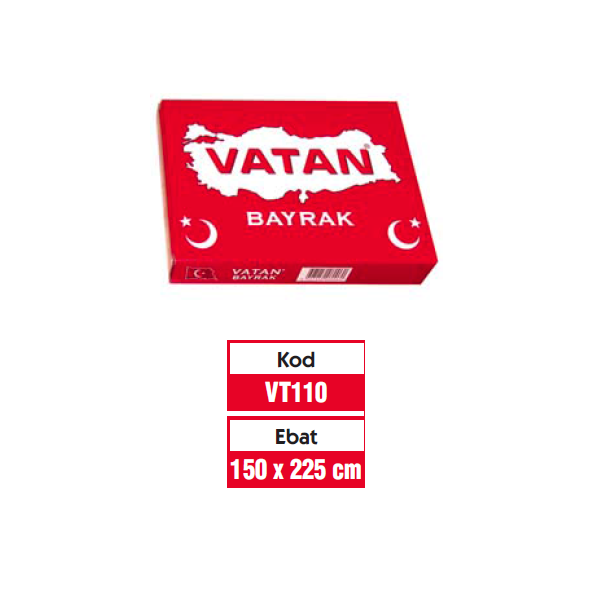 Vatan Türk Bayrağı 150x225 VT110