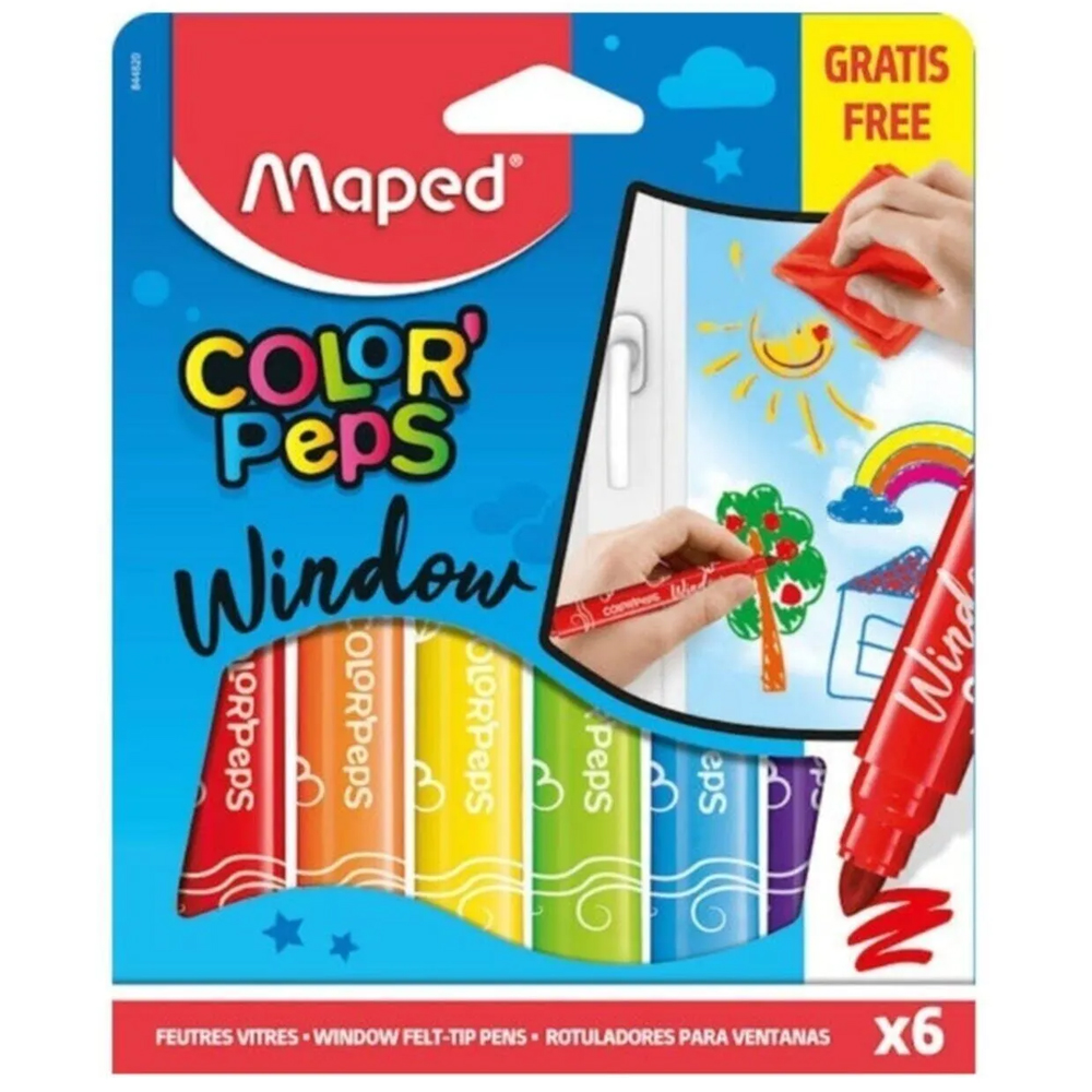 Maped Color Peps Cam Boyası Keçeli Kalemi 6 Lı 844820