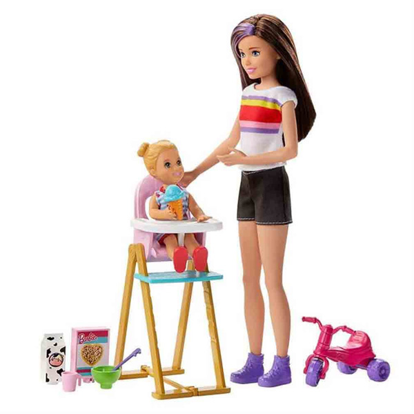 Barbie Bebek Bakıcısı Bebeği Ve Aksesuarları Oyun Setleri FHY97