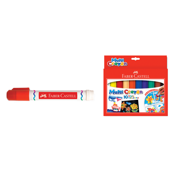 Faber-Castell Mum Pastel Boya Multi Crayon Karton Kutu Yuvarlak 10 LU 5281 112010