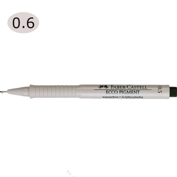 Faber-Castell Çizim Kalemi Ecco Pigment 0.6 MM Siyah 16 66 99
